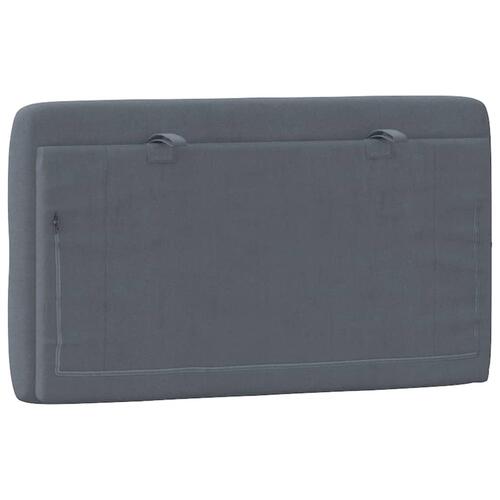 Gavlpude 80 cm velour mørkegrå