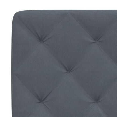 Gavlpude 80 cm velour mørkegrå