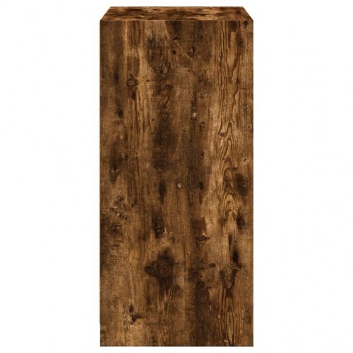 Tøjskab 48x41x102 cm konstrueret træ røget egetræsfarve