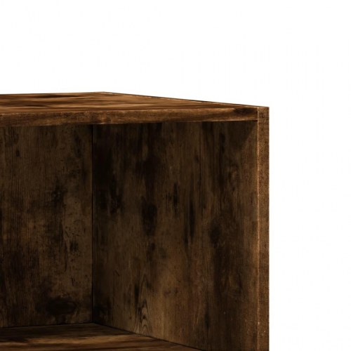 Tøjskab 48x41x102 cm konstrueret træ røget egetræsfarve