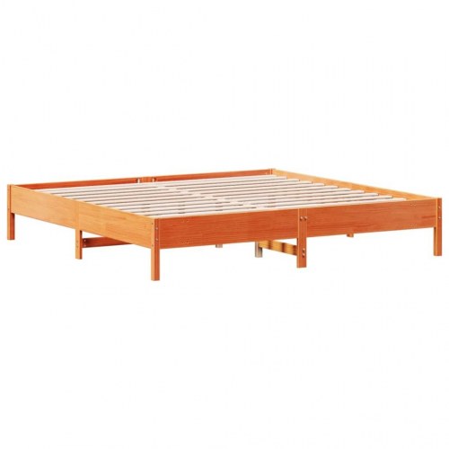 Sengeramme uden madras 180 x 200 cm i massivt fyrretræ - gyldenbrun