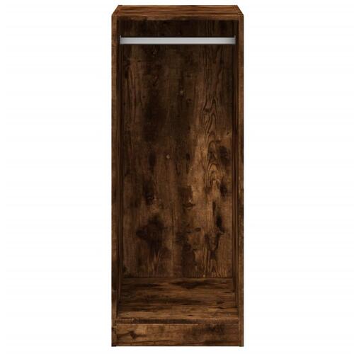 Tøjskab 48x41x102 cm konstrueret træ røget egetræsfarve