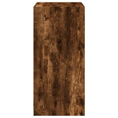 Tøjskab 48x41x102 cm konstrueret træ røget egetræsfarve