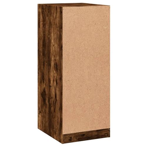 Tøjskab 48x41x102 cm konstrueret træ røget egetræsfarve