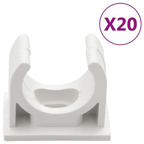 Kabelkanaler med clips Ø25 mm 10 m PVC