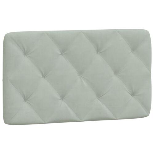 Gavlpude 80 cm velour lysegrå