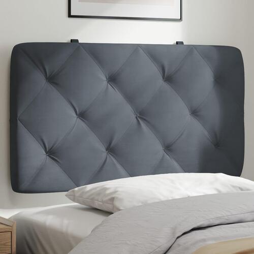 Gavlpude 90 cm velour mørkegrå