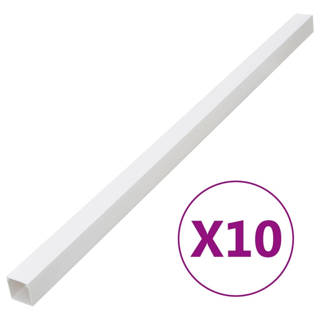 Kabelkanal 25X25 Mm 10 Mm Pvc Røget Eg - 10 / Skrubar / 40 x 25 mm 10 m