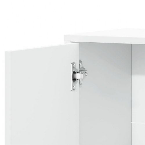 Skænk 60x31x70 cm konstrueret træ hvid