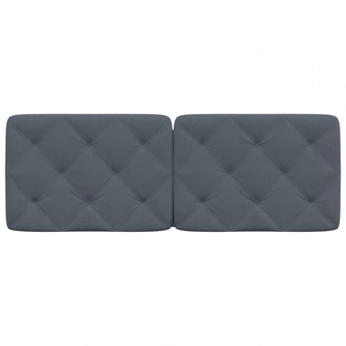 Gavlpude i velour 140 cm - mørkegrå