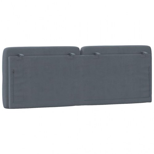 Gavlpude i velour 140 cm - mørkegrå