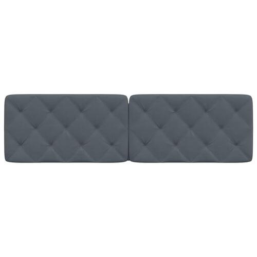 Gavlpude 180 cm velour mørkegrå