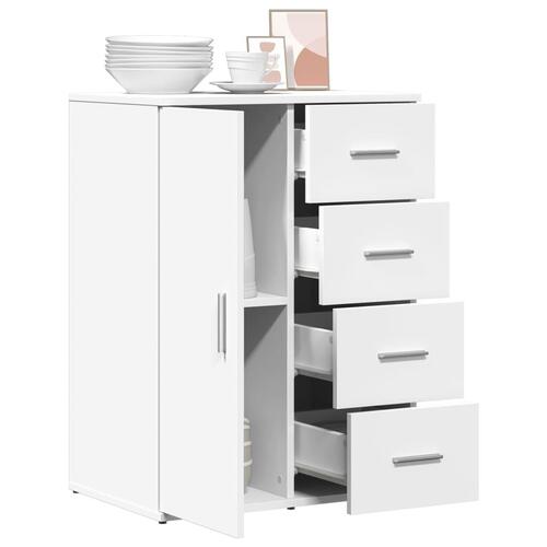 Skab 59x39x80 cm konstrueret træ hvid