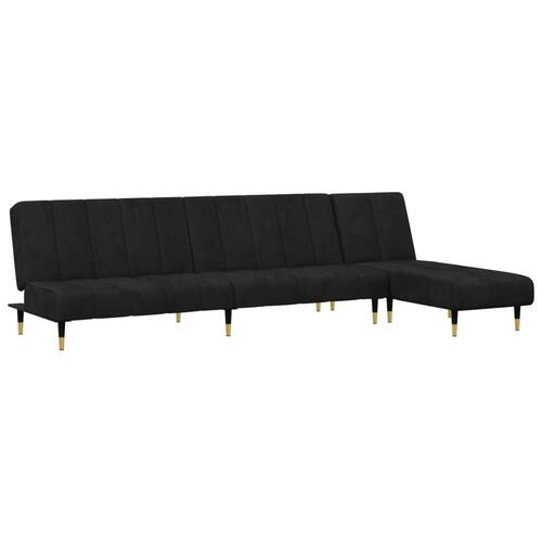 2 personers sofa velour sort