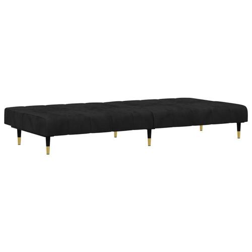 2 personers sofa velour sort