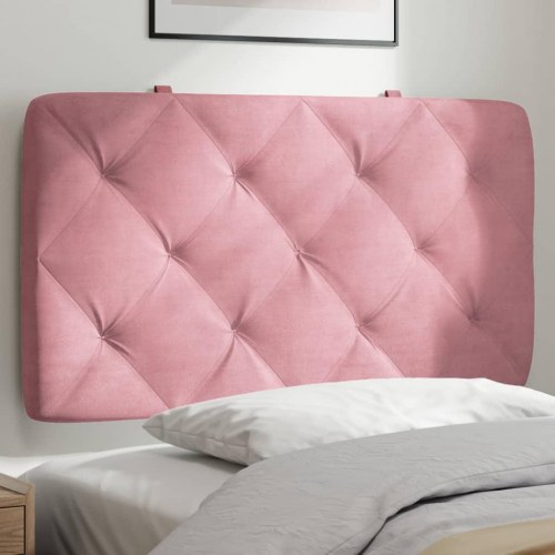 Gavlpude i velour - 90 cm, lyserød
