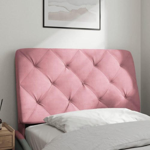Gavlpude i velour - 90 cm, lyserød