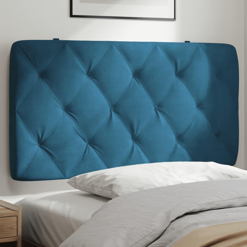 Gavlpude 100 cm velour blå