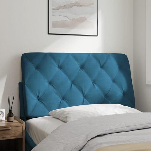 Gavlpude 100 cm velour blå