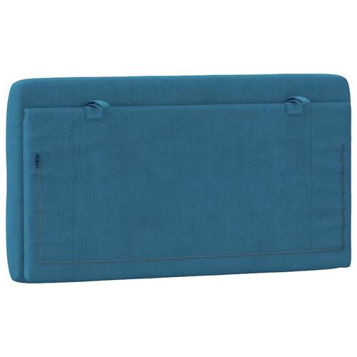 Gavlpude 100 cm velour blå