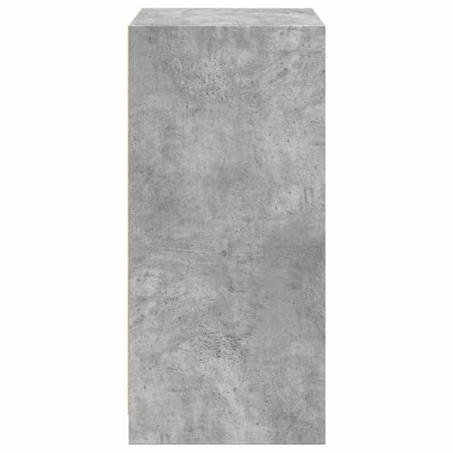 Tøjskab 48x41x102 cm konstrueret træ betongrå