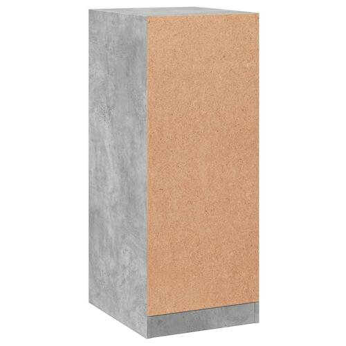 Tøjskab 48x41x102 cm konstrueret træ betongrå