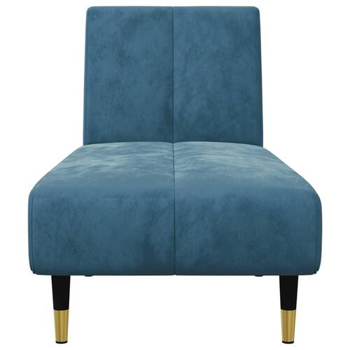 2 personers sofa velour blå