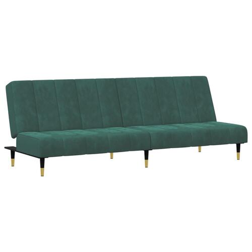 2 personers sofa velour mørkegrøn