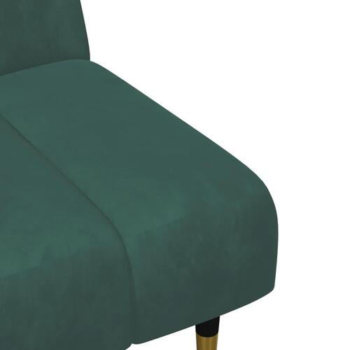 2 personers sofa velour mørkegrøn
