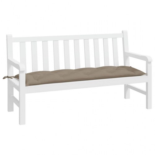 Hynde til havebænk 150x50x7 cm oxfordstof gråbrun