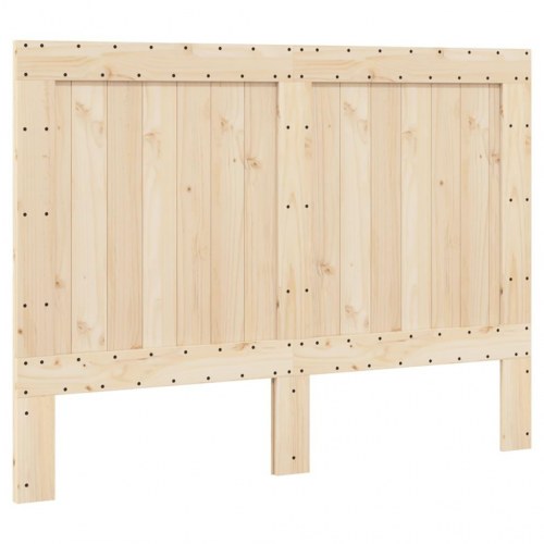 Sengeramme med sengegavl 140x200 cm i massivt fyrretræ