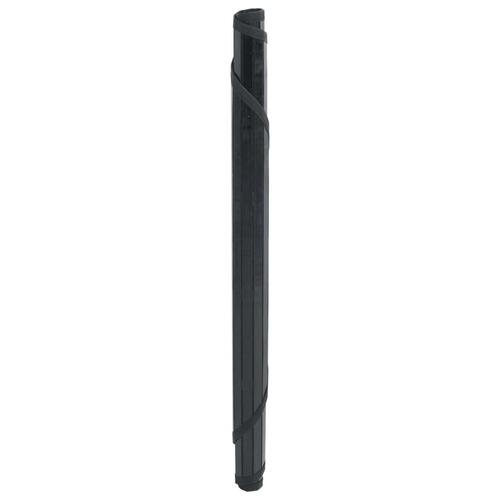 Gulvtæppe 60 cm rundt bambus sort