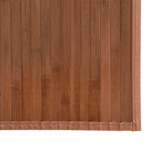 Gulvtæppe 80x500 cm rektangulær bambus brun