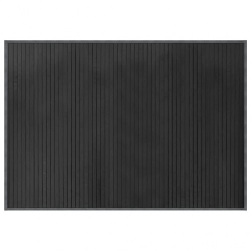 Bambustæppe 70 x 100 cm rektangulært - grå