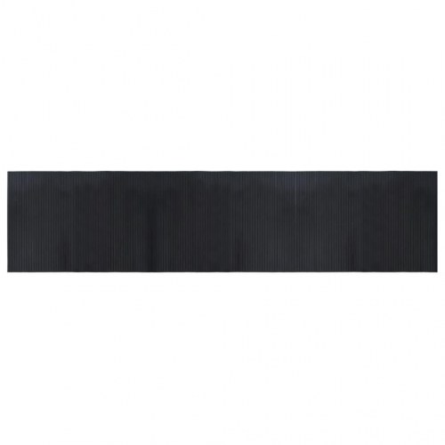 Bambustæppe 70 x 300 cm rektangulært - sort