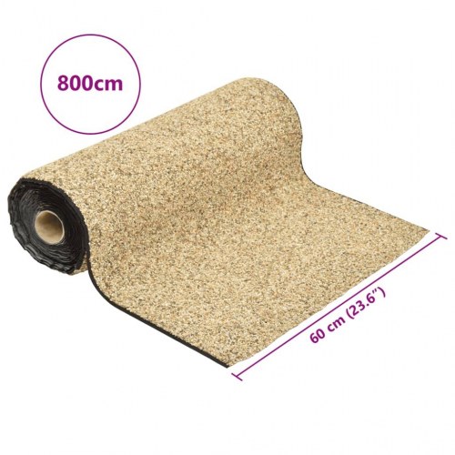 Stenfolie 800 x 60 cm - naturligt sand