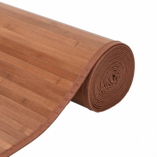 Bambustæppe 60 x 200 cm rektangulært - brun