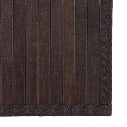 Bambustæppe rektangulært 100 x 500 cm - mørkebrun