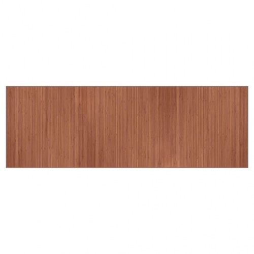 Bambustæppe 100 x 300 cm rektangulært - brun