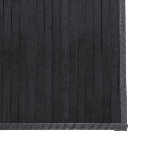 Gulvtæppe i bambus 100 x 200 cm - grå