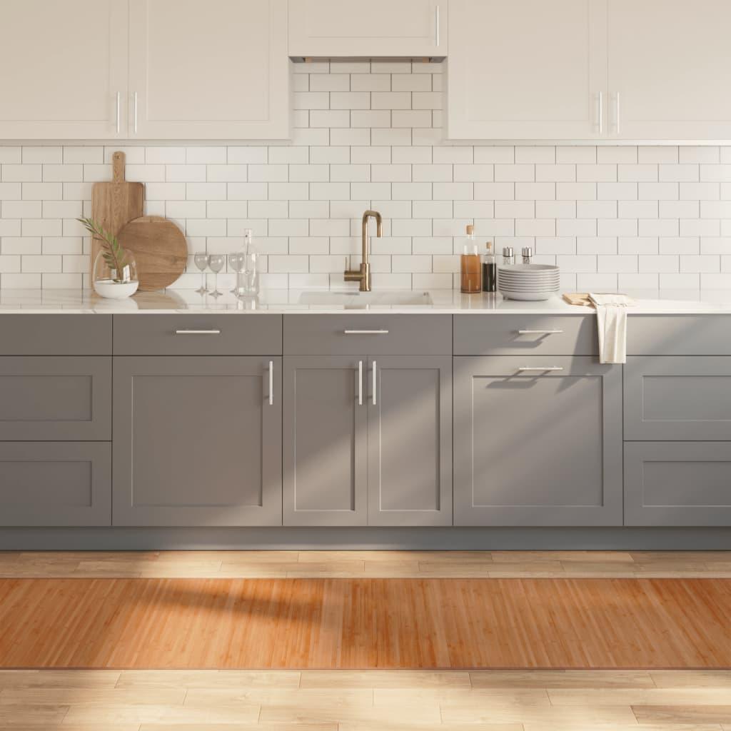 Gulvtæppe Rektangulær Bambus - Naturfarvet / 70 x 1000 cm