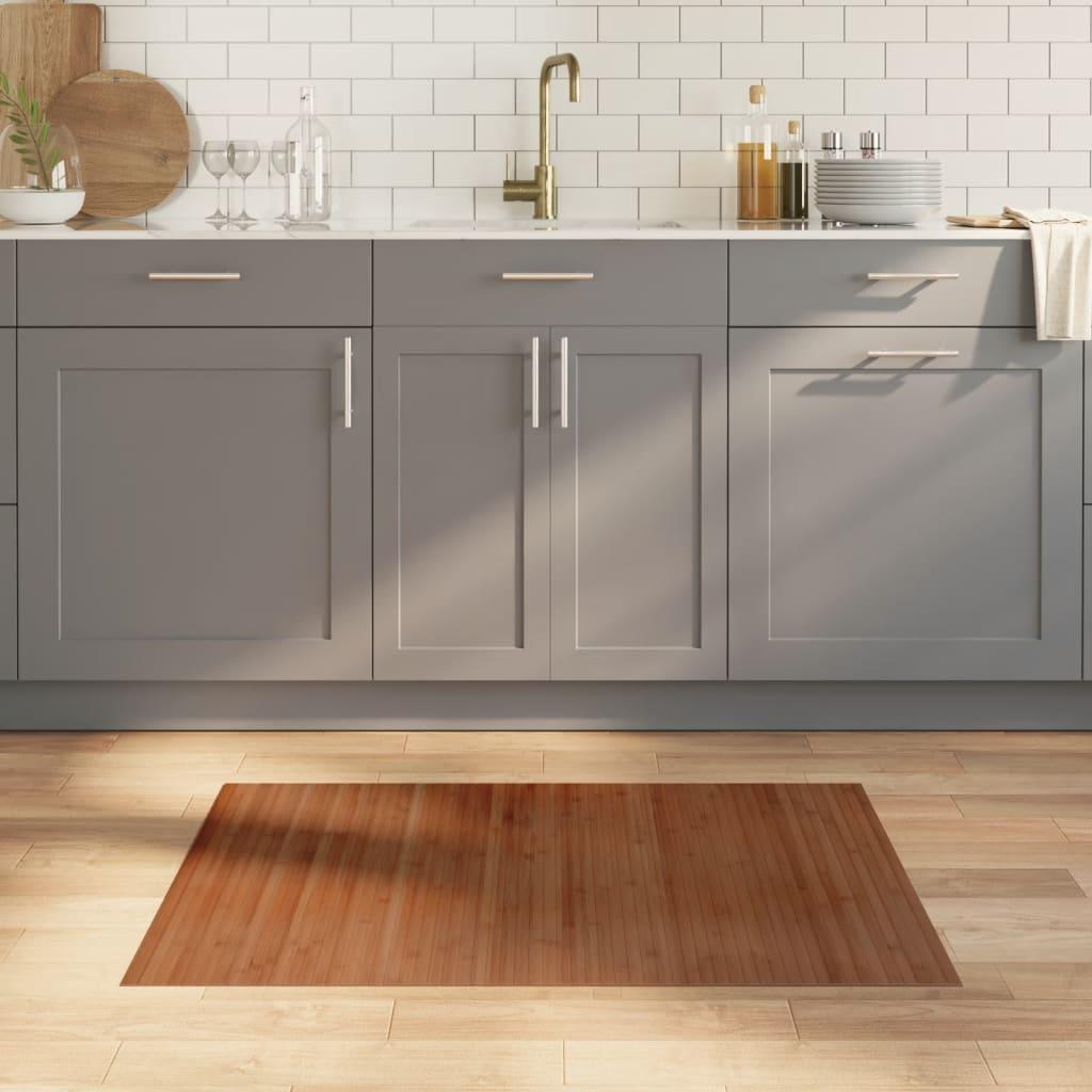 Gulvtæppe Rektangulær Bambus T - Brun / 70 x 100 cm