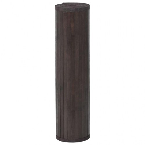 Bambustæppe 70 x 1000 cm rektangulært - mørkebrun
