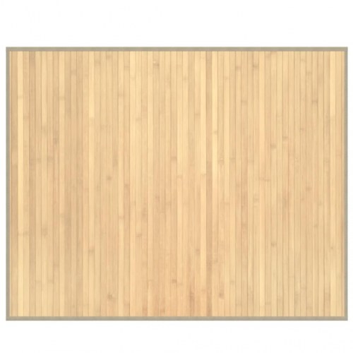 Gulvtæppe i bambus 80 x 100 cm - lys naturfarve