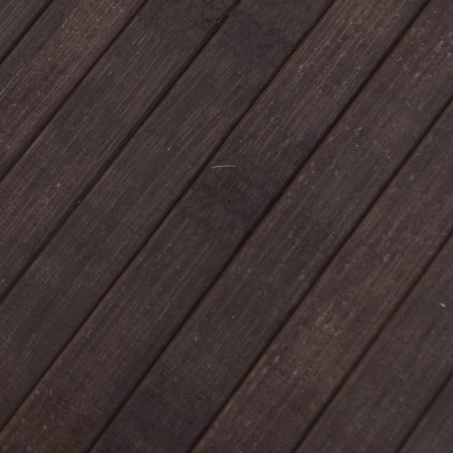Gulvtæppe 60x400 cm rektangulær bambus mørkebrun