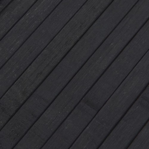 Gulvtæppe i bambus 80 x 500 cm - grå