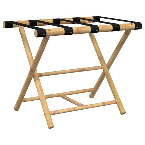 Kuffertbænk 62x42x50,5 cm foldbar bambus