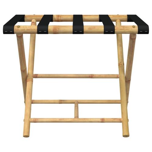 Kuffertbænk 62x42x50,5 cm foldbar bambus