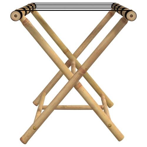 Kuffertbænk 62x42x50,5 cm foldbar bambus