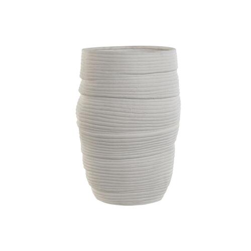 Vase - hvid keramik, 27 × 27 × 37 cm